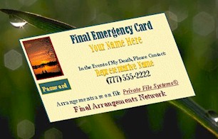 large Emergency Card pix